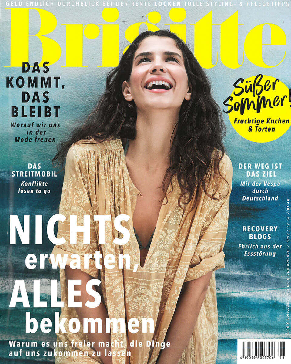 Titelseite von "Brigitte" Magazin, Ausgabe 21 Juli 2021