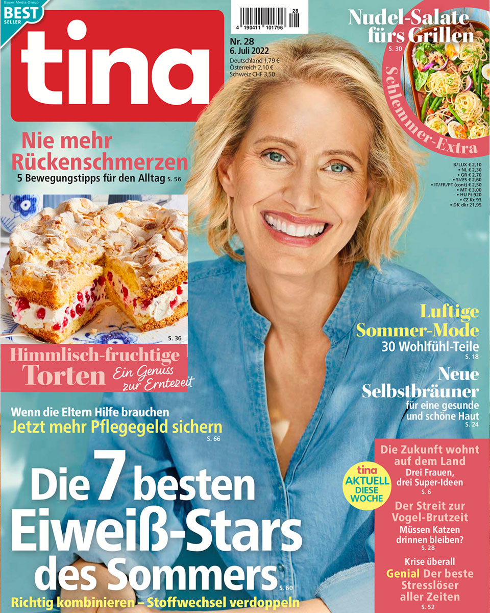 Tina Zeitschrift Ausgabe 6 Juli 2022 Titelseite