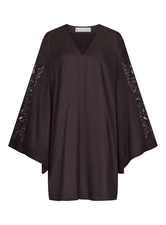 kleid oder tunika farbe braun