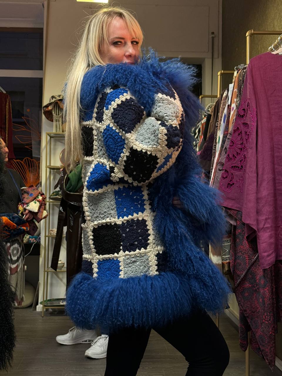 Bohemian Mantel Blue – Bild 2