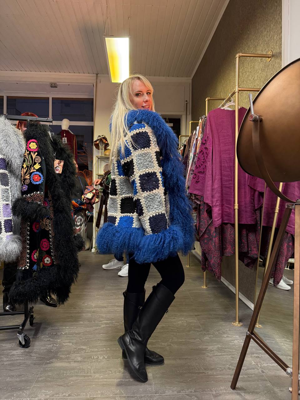 Bohemian Mantel Blue – Bild 3