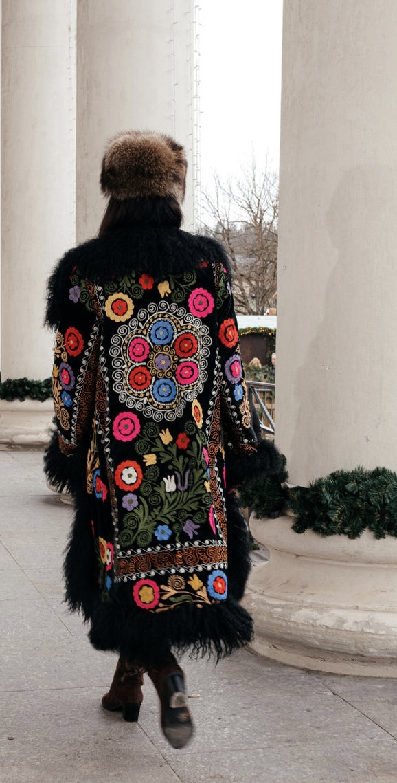 Bohemian Suzani-Mantel Raduga – Bild 3