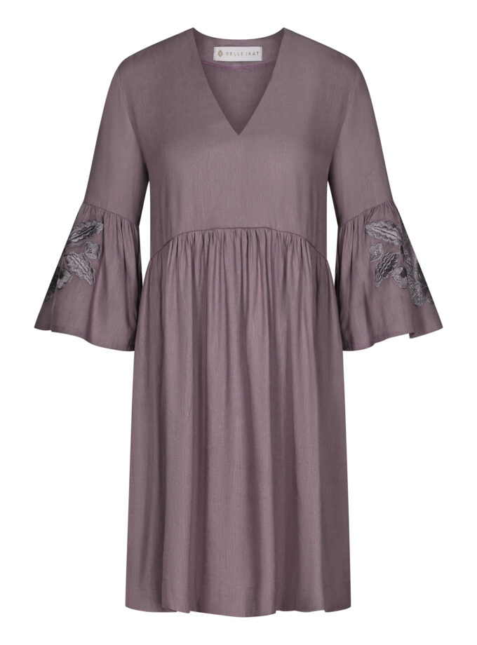 Besticktes Leinenkleid Anna