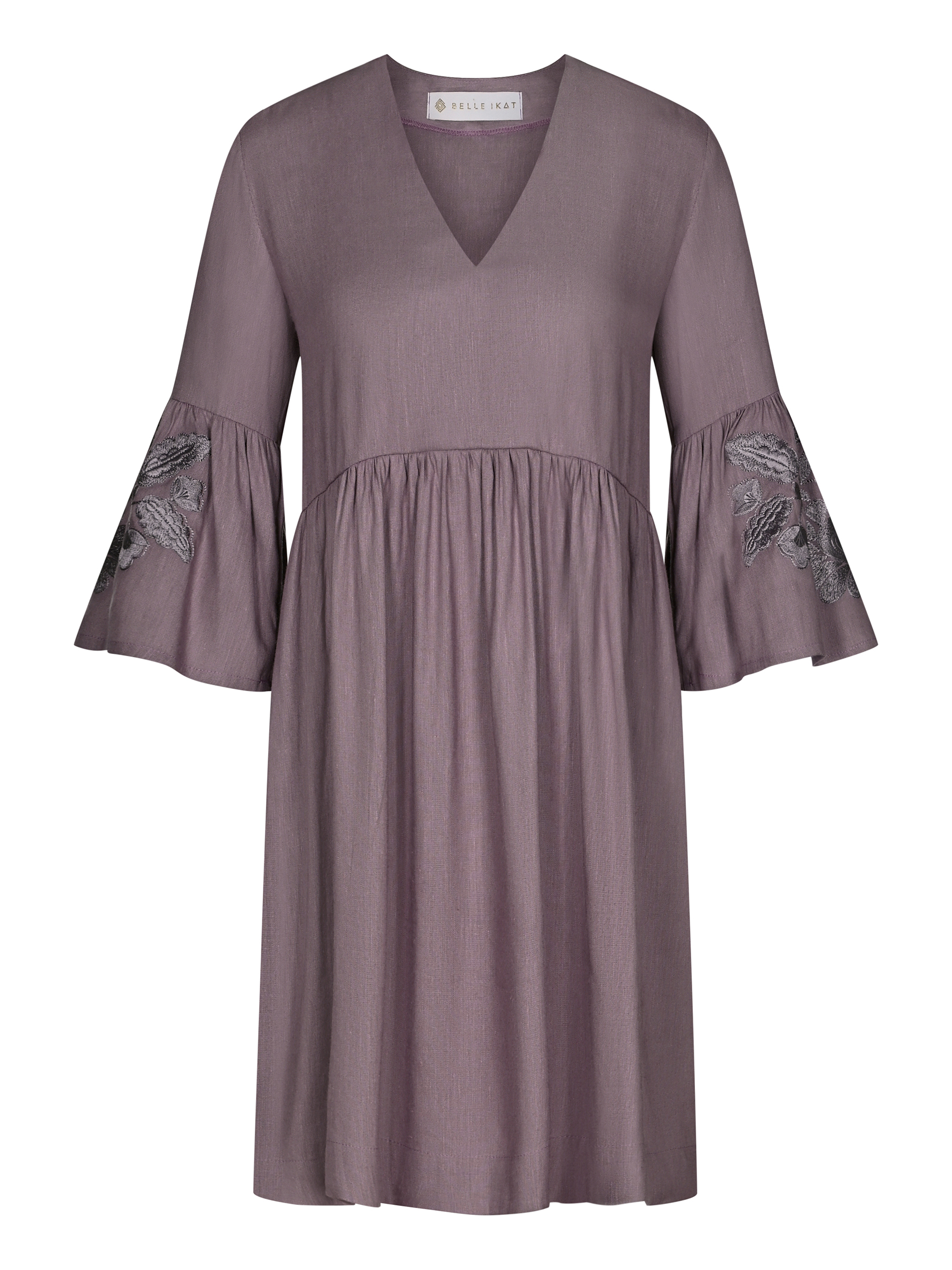 Besticktes Leinenkleid Anna