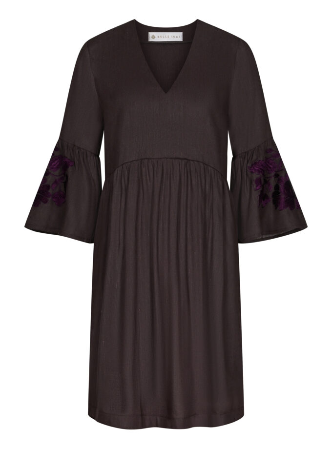 Besticktes Leinenkleid Inna