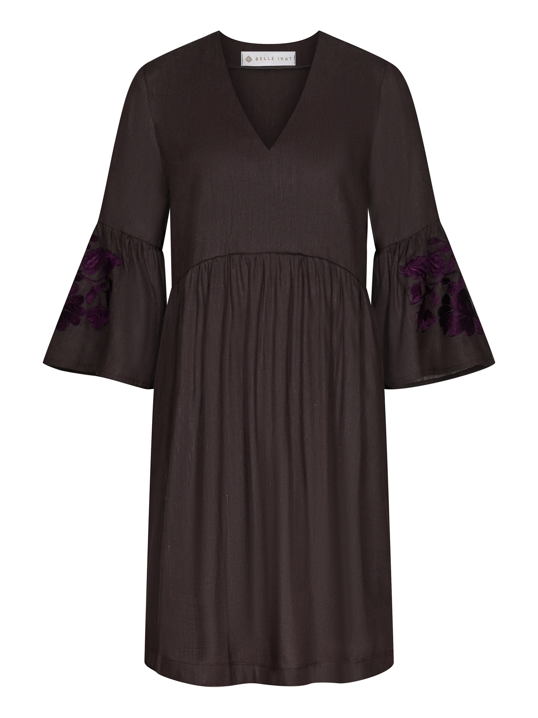 Besticktes Leinenkleid Inna