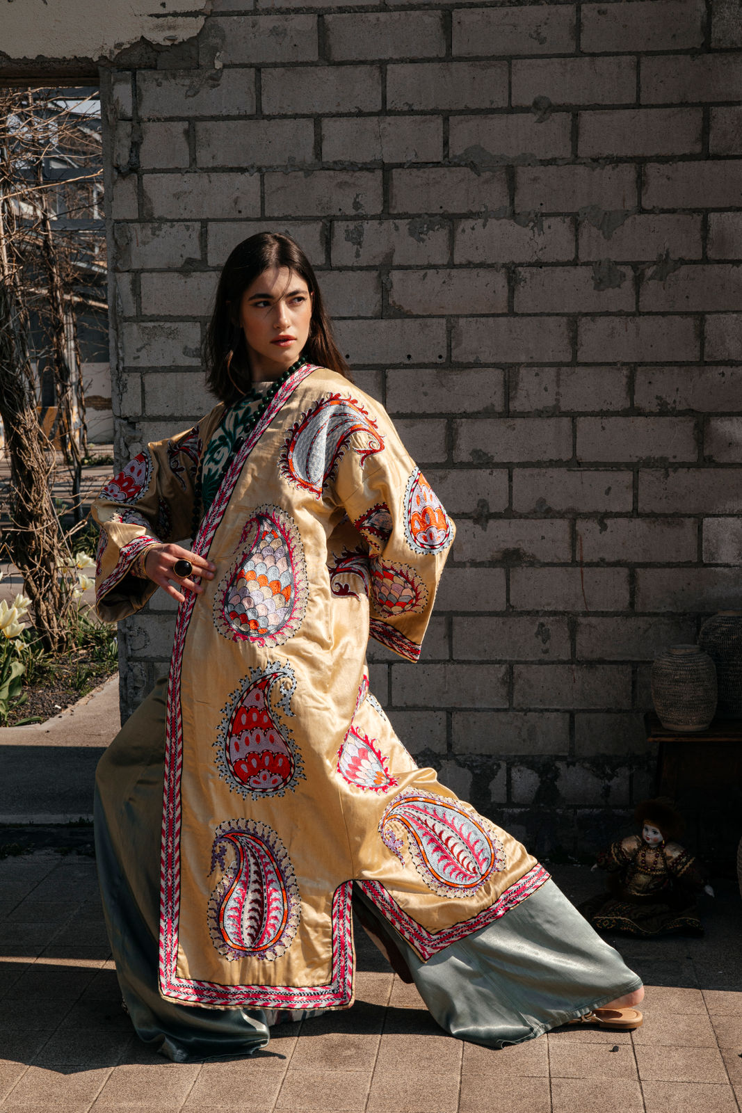 Bohemian Suzani-Mantel Hrachui – Bild 4